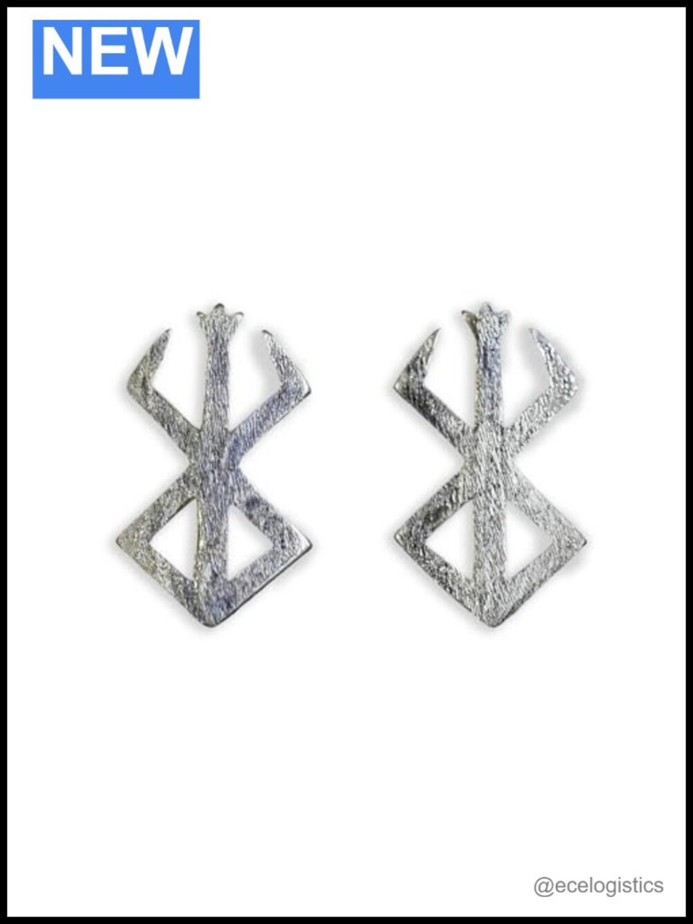 925 Sterling Silver Stud Earrings Handmade Fantasy Cosplay Jewelry